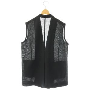GALLARDAGALANTE 25SS メッシュジレ ベスト F ブラック /ES OS