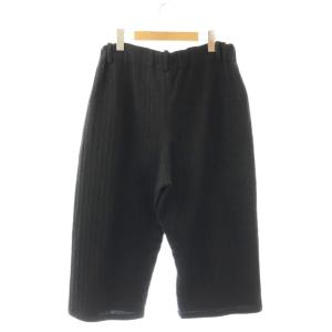 plantation PL44FF223 コットンウールワイドパンツ クロップド 2 ブラック /ES OS