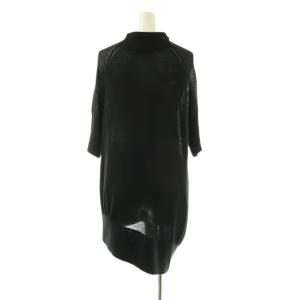 Y's for living YOHJI YAMAMOTO 半袖カーディガン アシンメトリー ニット ブラック /MY OS