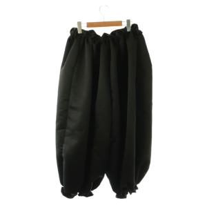 SEA HEAVY SATIN DOLA BALOON TROUSERS F ブラック