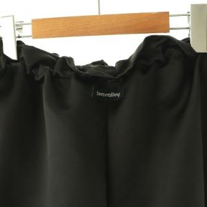 SEA HEAVY SATIN DOLA BALOON TROUSERS F ブラック