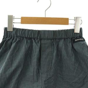 SEA CHECK SHORTS ショートパンツ ホットパンツ チェック柄 F スモークグリーン ブラック /ES