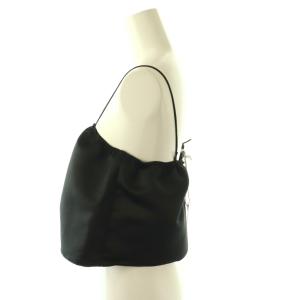 SEA HEAVY SATIN DOLA CAMISOLE キャミソールブラウス ショート丈 F ブラック /DO