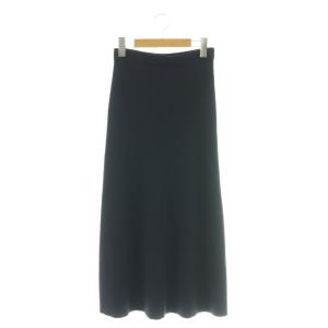 CREPE KNIT RIB FLUITED SK クレープニットリブフルートスカート フレア マキシ