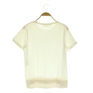 スリットショートスリーブTシャツ 半袖 カットソー XS ホワイト /MY OS