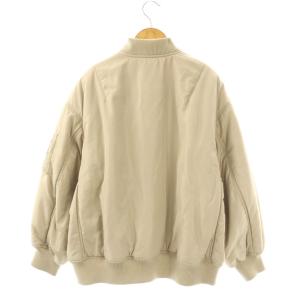 SLOBE IENA 26SS 中綿MA-1 ブルゾン ジップアップ ベージュ /DO OS