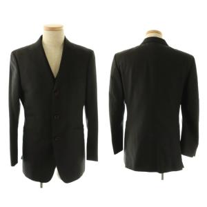BURBERRY BLACK LABEL 3ピース スーツ セットアップ ジャケット パンツ ベスト ストライプ ブラック /HK OS