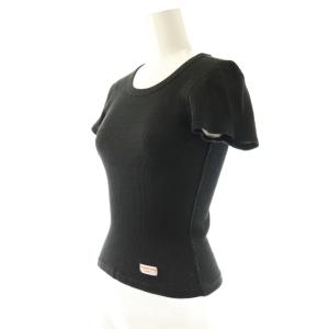 alexanderwang リブショートスリーブTシャツ カットソー S ブラック /MY OS