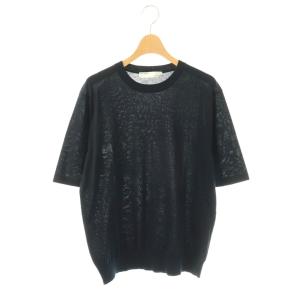 Knit Pullover ニット セーター 長袖 38 ネイビー /MY OS