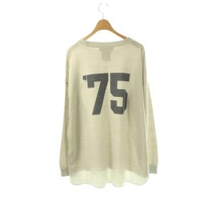 REMI RELIEF LONG SLEEVE TEE ロンT カットソー LAppartement取り扱い 長袖 F ライトグレー