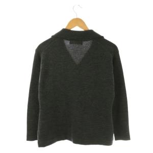 JOHN SMEDLEY ニットカーディガン セーター ウール ダークグレー /SS OS