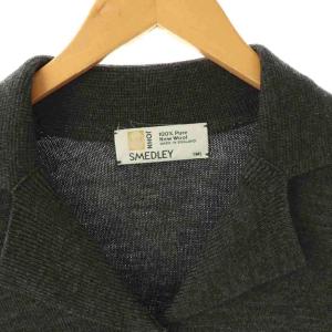 JOHN SMEDLEY ニットカーディガン セーター ウール ダークグレー /SS OS