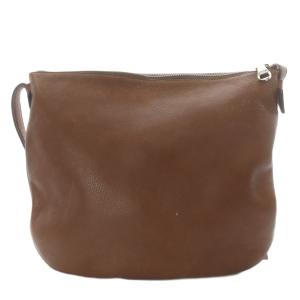 LOEWE ヘリテージ ショルダーバッグ ワンショルダー ロゴ押印 レザー ブラウン /YO20 OH