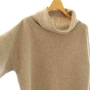 MAX MARA WEEKEND LINE ハイネックニット セーター 八分袖 ウール M ベージュ /MI OS