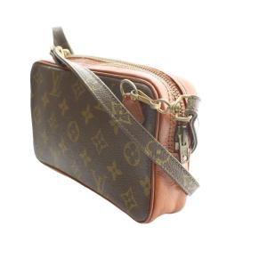 LOUIS VUITTON モノグラム ポシェットマルリーバンドリエール ショルダーバッグ 茶 ブラウン /SS OS OH