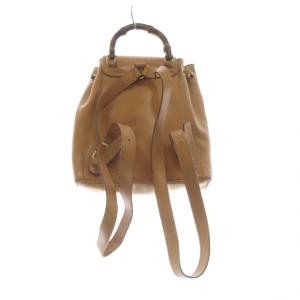 GUCCI バンブー レザー リュック ブラウン 003・1705・0030