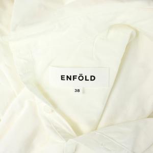 ENFOLD シャツ ブラウス 38 白 ホワイト 長袖 /AB OS