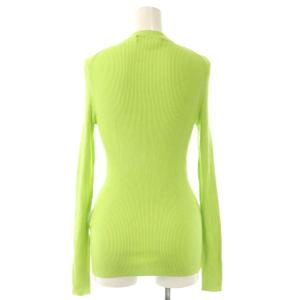 ENFOLD RIB PULLOVER トップス ニット セーター シルク コットン 38 ライム /CX OS