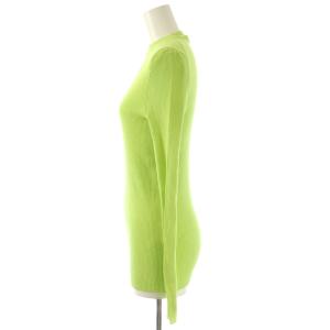 ENFOLD RIB PULLOVER トップス ニット セーター シルク コットン 38 ライム /CX OS