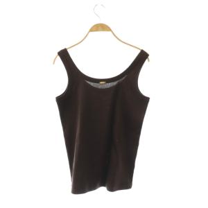 MUSE de Deuxieme Classe 25SS GLANCE タンクトップ ダークブラウン /ES OS