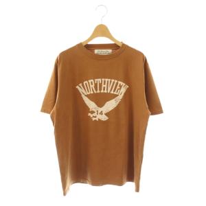NORTHVIEW イーグルTシャツ カットソー M テラコッタブラウン ホワイト /ES OS