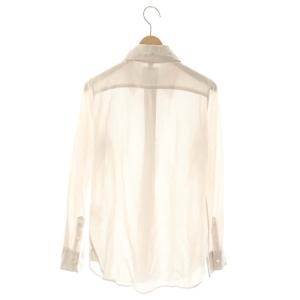 MADISONBLUE HIGH COLLAR MADAME SHIRT マダムシャツ ブラウス シアー 01 ライトベージュ