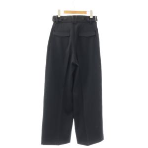 BORDERS at BALCONY WIDE STRAIGHT PANTS パンツ ワイド ストレート 38 紺 /CX OS