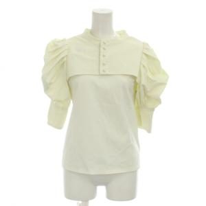 3WAY PUFF LAYERED TOP トップス カットソー F 白 オフホワイト スタンドカラー