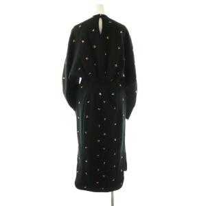 Mame Kurogouchi Floral Motif Embroidered Sweater Dress ワンピース