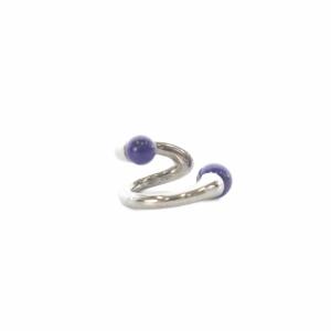 Peek Cuff イヤーカフ ラピスラズリ 925 片耳用 シルバー 青 ブルー /SR