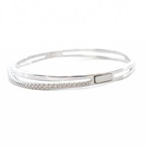 SWAROVSKI Hyperbola Twist Rows ブレスレット シルバー色 /SR