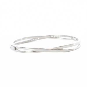 SWAROVSKI Hyperbola Twist Rows ブレスレット シルバー色 /SR