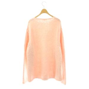 BLAMINK シルクリネンクルーネックニット セーター 長袖 38 ピンク /DO OS