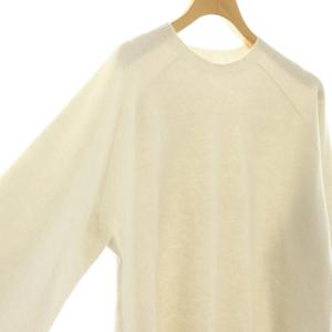 MUSE de Deuxieme Classe CAPRI クルーネック プルオーバー ニット セーター 長袖 ウール ベージュ /MY OS