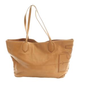 TORY BURCH トートバッグ ハンド レザー キャメル /SS OS