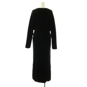 Mame Kurogouchi V-Neck Velour Knit Dress ワンピース 1 ブラック