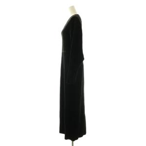Mame Kurogouchi V-Neck Velour Knit Dress ワンピース 1 ブラック