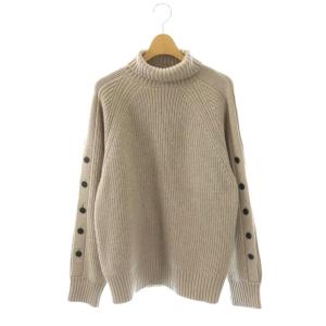 24AW ウール ハイネック ニット セーター プルオーバー 4 グレー /CX OS