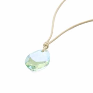 SWAROVSKI クリスタル ネックレス ペンダント 緑 グリーン ベージュ /SR