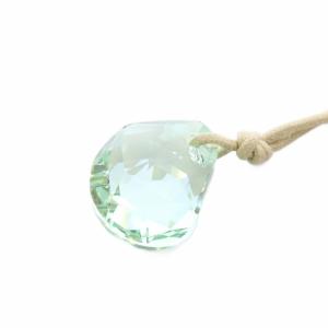 SWAROVSKI クリスタル ネックレス ペンダント 緑 グリーン ベージュ /SR