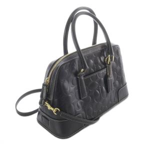 COACH シグネチャー2WAYバッグ ショルダーバッグ ハンドバッグ 黒 ブラック 7011 /SR