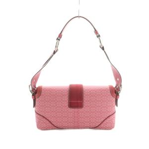 COACH シグネチャー ワンハンドルバッグ ハンドバッグ フラップ ピンク 1463 /MI OS