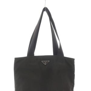 PRADA ナイロントートバッグ ハンドバッグ ロゴ カーキ 緑 グリーン /SR OH