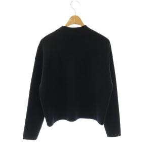 ANAYI 26SS メーレエンブロイダリープルオーバー ニット カットソー 長袖 ウール 36 ブラック /DO