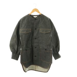 RESORT ボリュームスリーブデニムジャケット 36 チャコールブラック