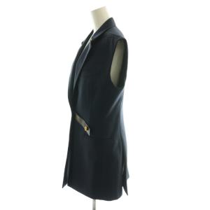LOUIS VUITTON 23SS スリーブレス テーラードジャケット 38 ネイビー