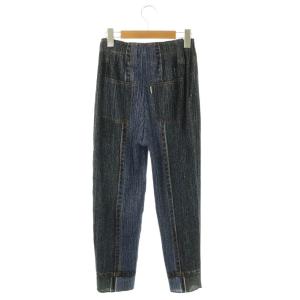 PLEATS PLEASE ISSEY MIYAKE イッセイミヤケ TWO TONE DENIM 2 インディゴ PP01-JF572