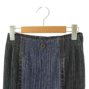 PLEATS PLEASE ISSEY MIYAKE イッセイミヤケ TWO TONE DENIM 2 インディゴ PP01-JF572