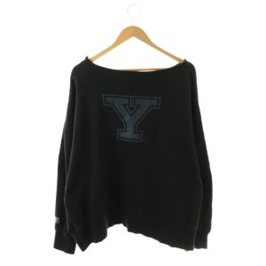 Framework YALE スウェットカットソー トレーナー ブラック /DF OS