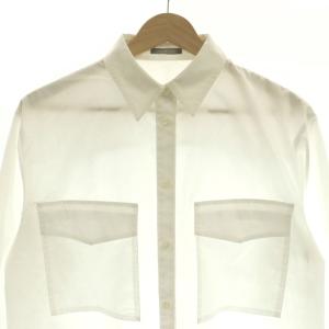 theory luxe 25AW Luxe Cotton Kaylee Shirt シャツ 長袖 38 ホワイト /HK OS